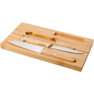 Messer Set aus Bambus für Ihre Werbung