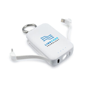 Powerbank mit Karabiner und Licht für Ihr Marketing